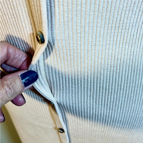 THE DROP Sierrafurtado Rose Dust Fitted Sleeveless Button Down Mini Dress NWT- M - Picture 4 of 13